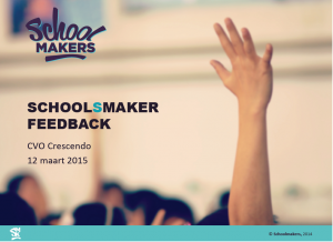 Beeld presentatie SchoolSmaker 'Feedback'