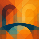 kunstige illustratie met bogen en bruggen